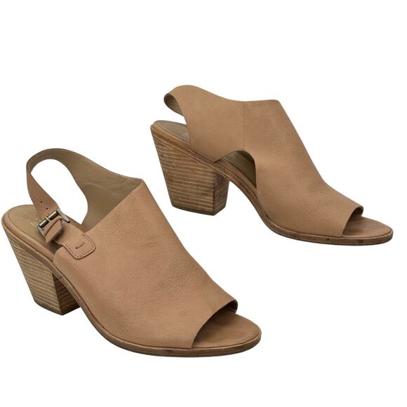 Eileen Fisher Glance Sling Back Heel Sandal Women's SZ 11 Tan Comfort Capsule - Picture 5 of 8